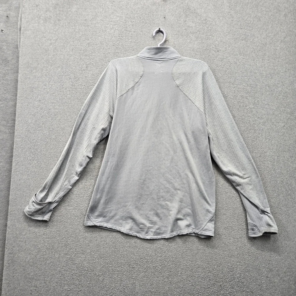 Nike Men Sweatshirt L Gray Activewear Element Therma Sphere Quarter Zip Dri-Fit